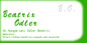 beatrix odler business card